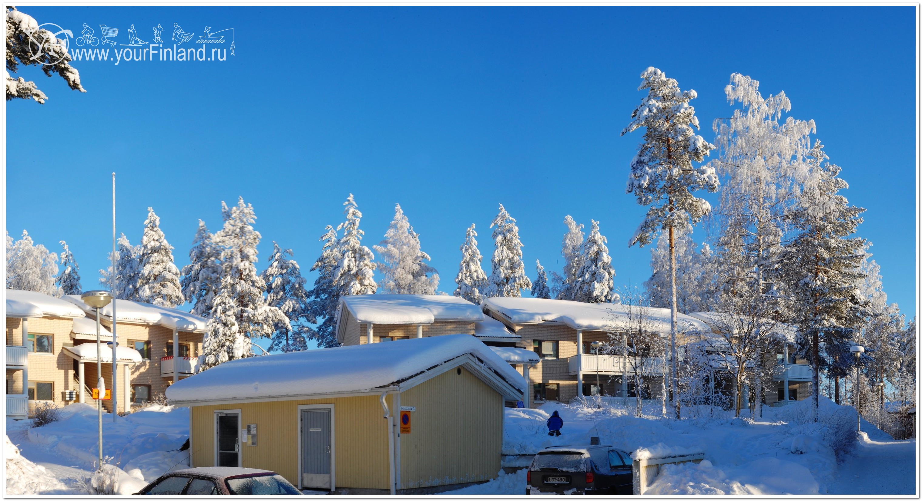 Финляндия. Зима. Жилые дом. | yourfinland.ru